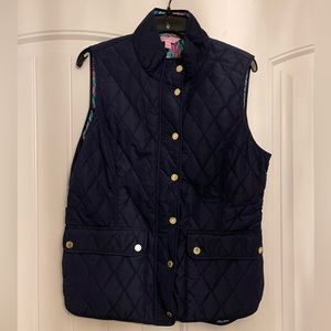 Lilly Pulitzer Navy Blue Blake Vest Size Large NWOT